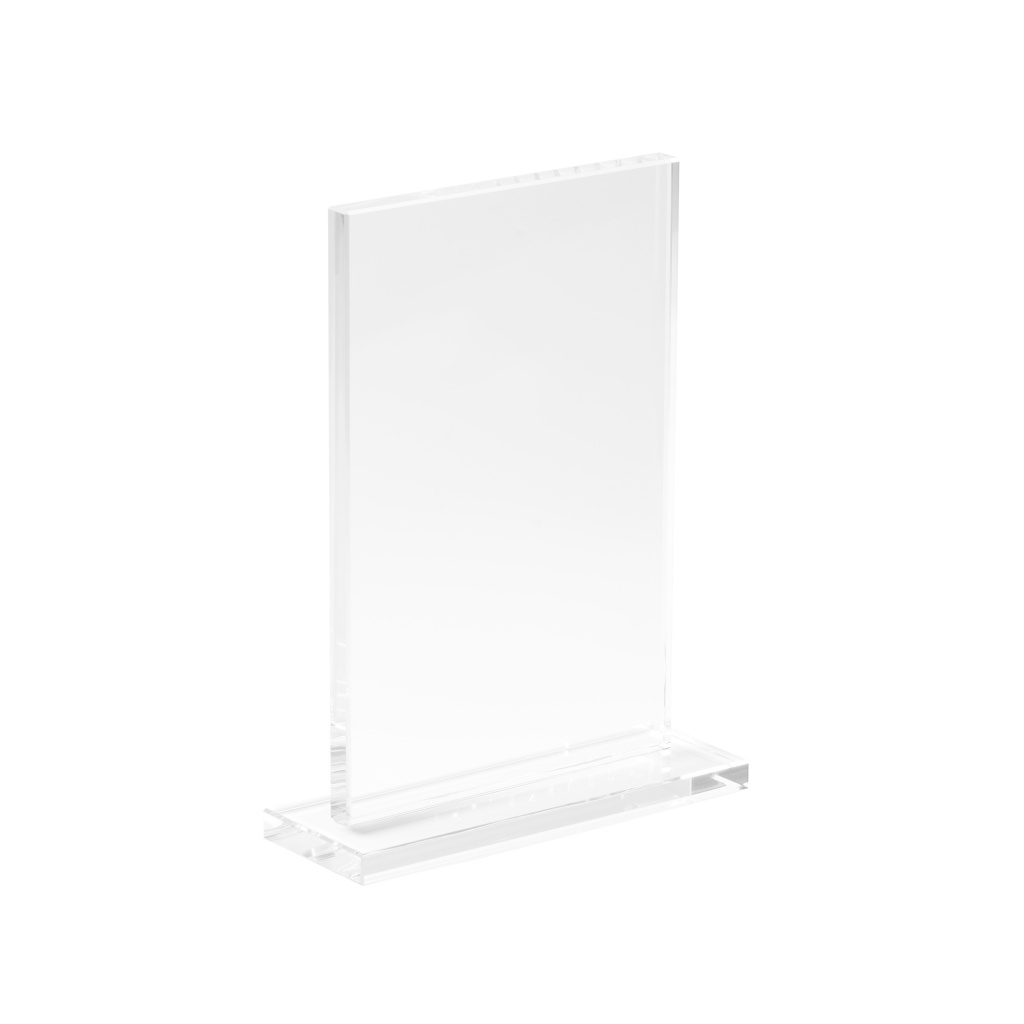 Glass Statuette Laser Engraving - Round with glass base